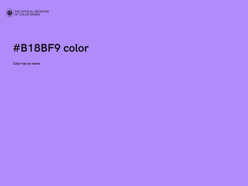 #B18BF9 color image