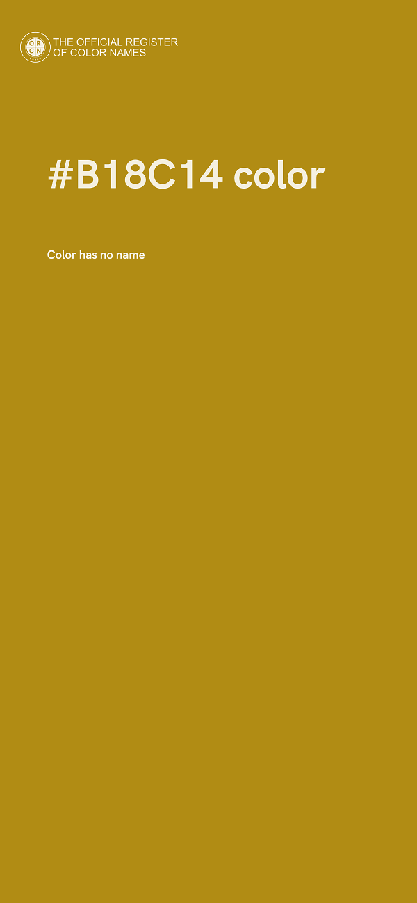 #B18C14 color image