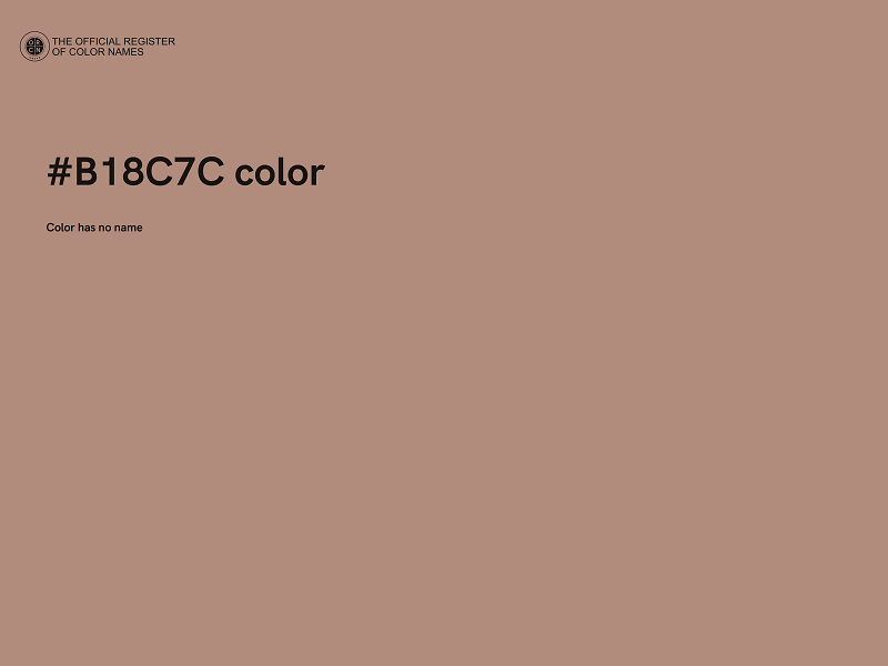 #B18C7C color image