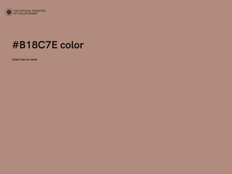 #B18C7E color image