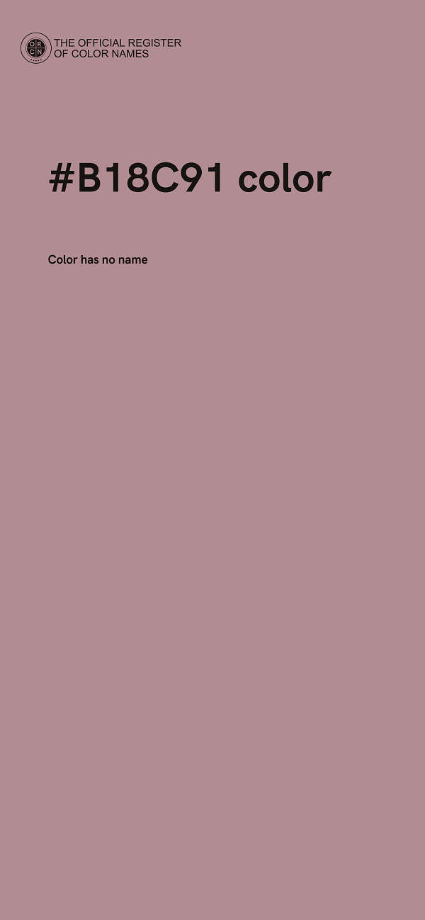 #B18C91 color image