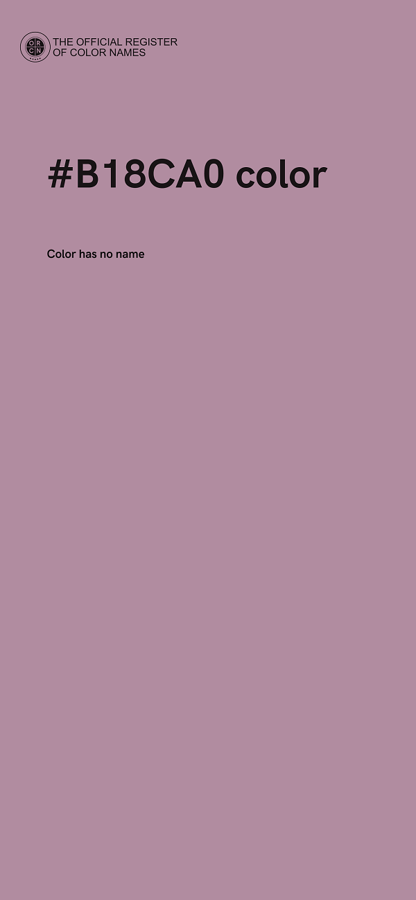 #B18CA0 color image