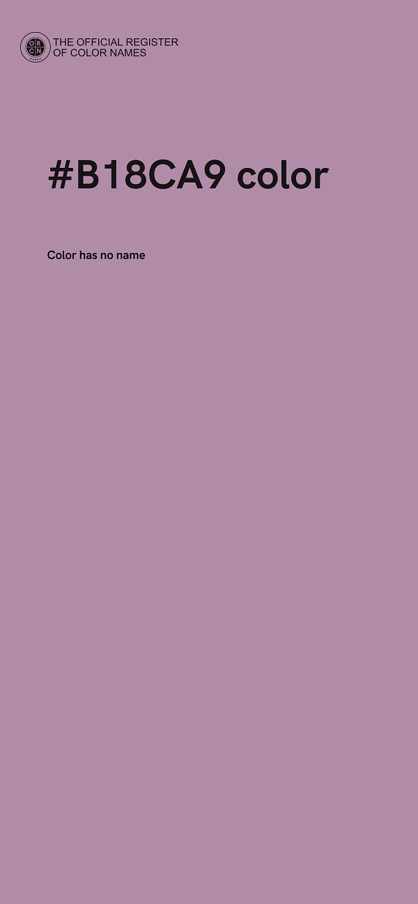 #B18CA9 color image
