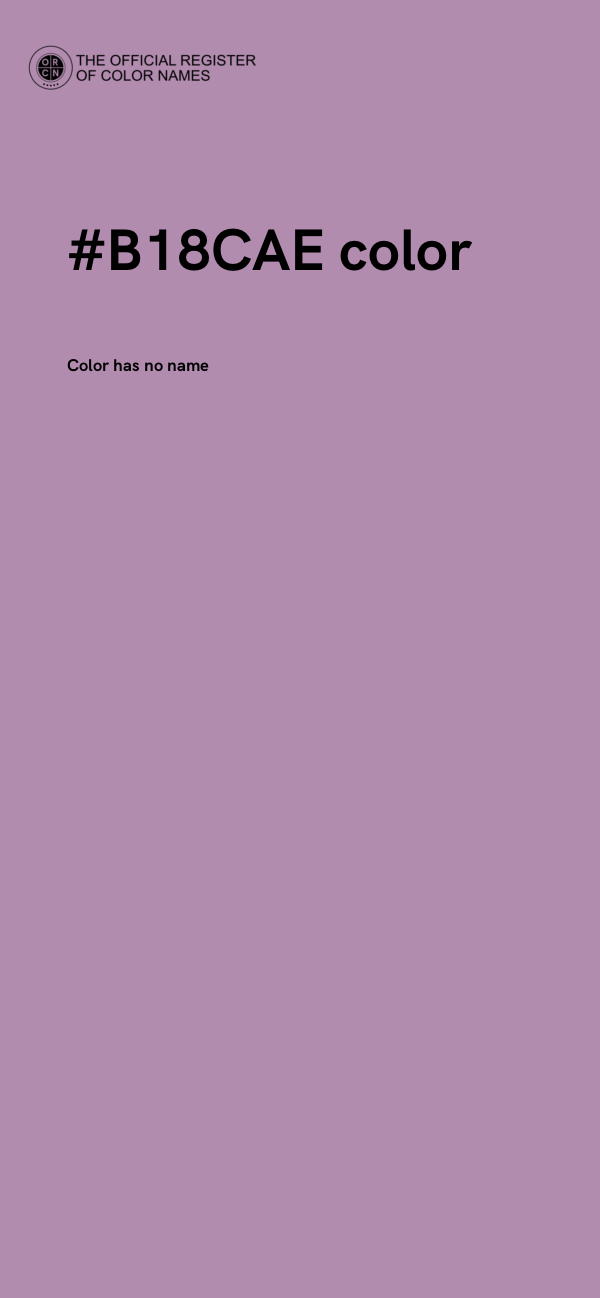 #B18CAE color image