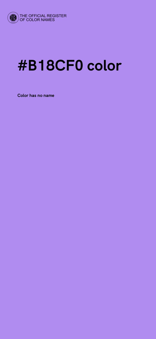 #B18CF0 color image
