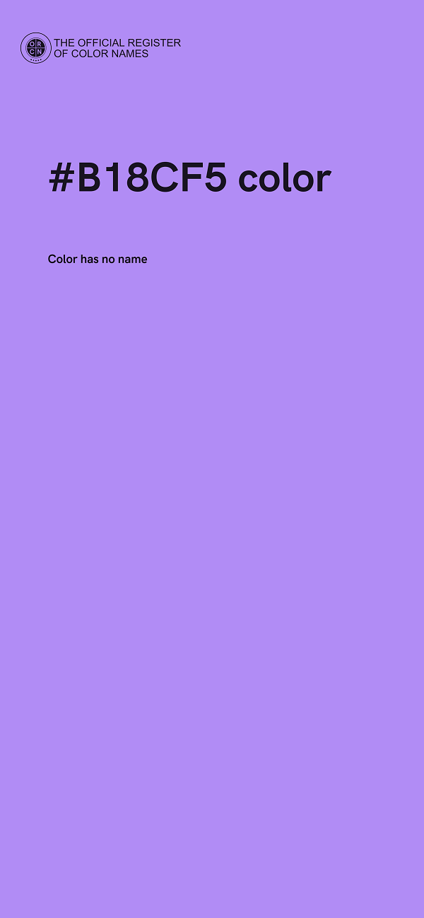 #B18CF5 color image