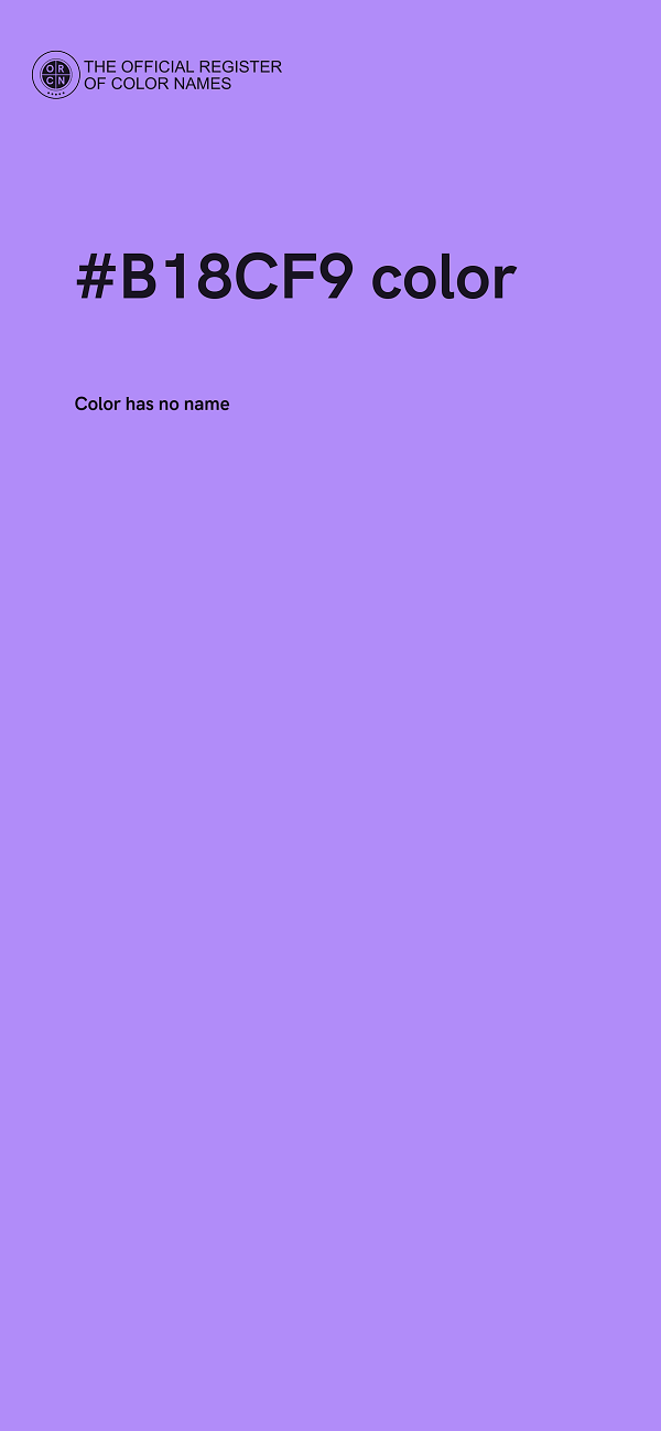 #B18CF9 color image