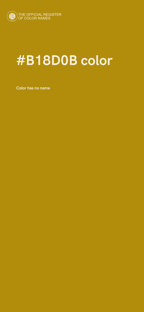 #B18D0B color image