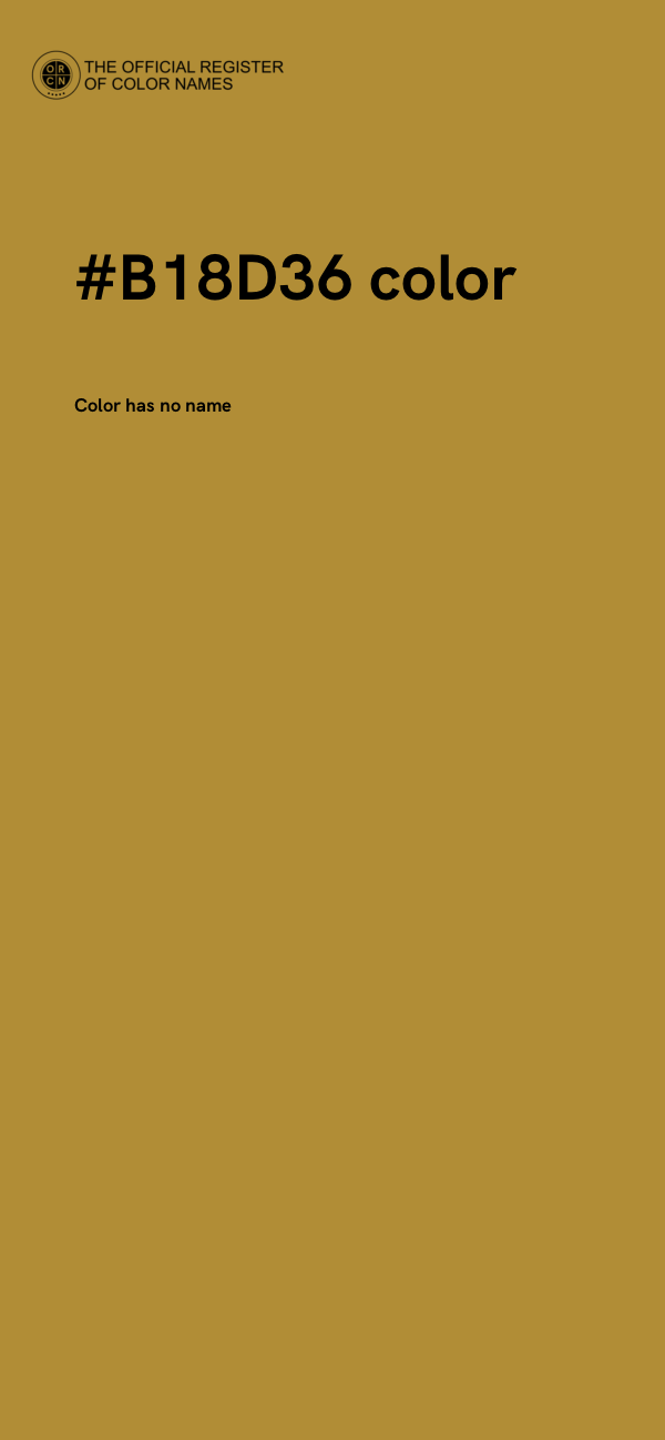 #B18D36 color image