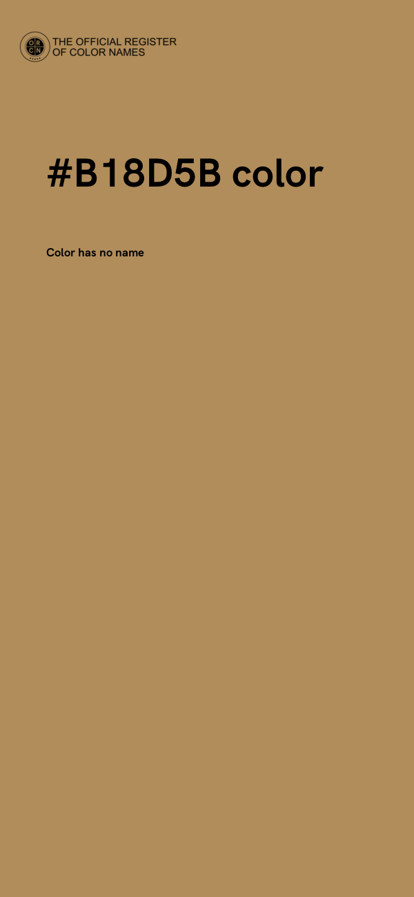 #B18D5B color image