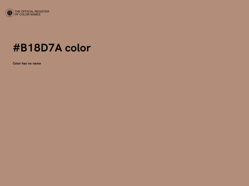 #B18D7A color image