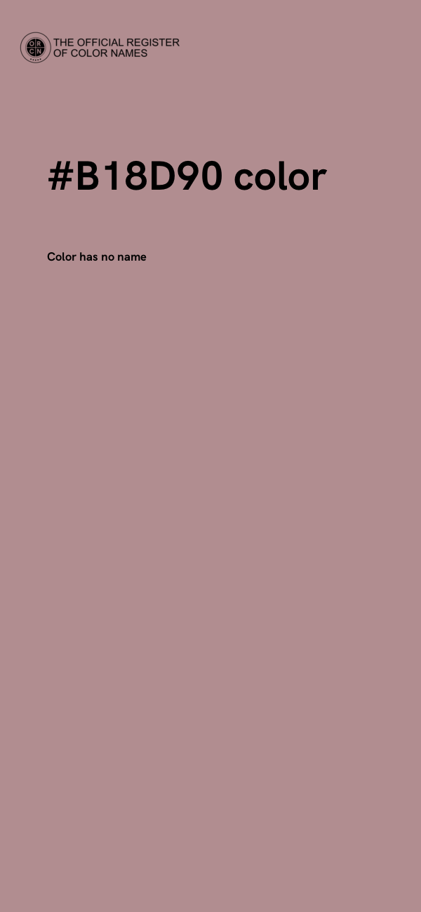 #B18D90 color image