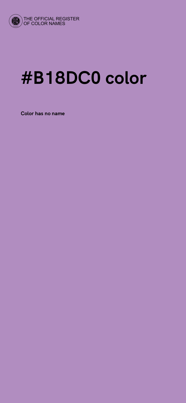 #B18DC0 color image