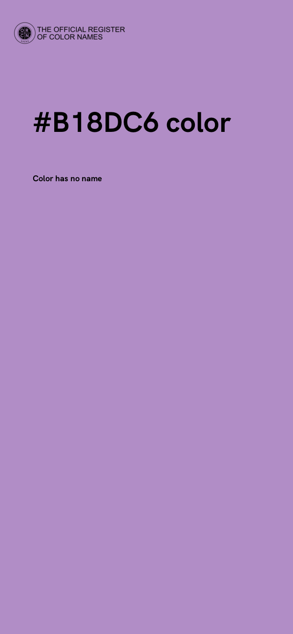 #B18DC6 color image