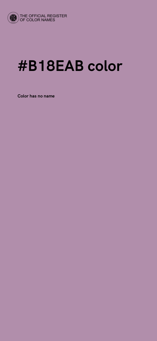 #B18EAB color image