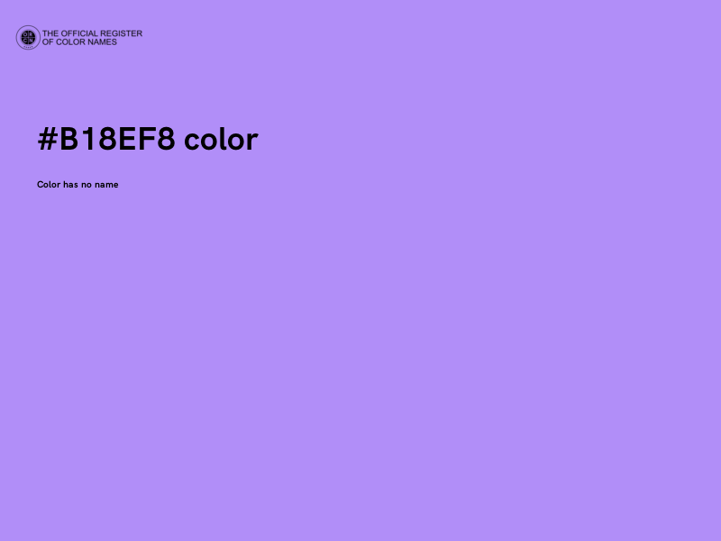 #B18EF8 color image