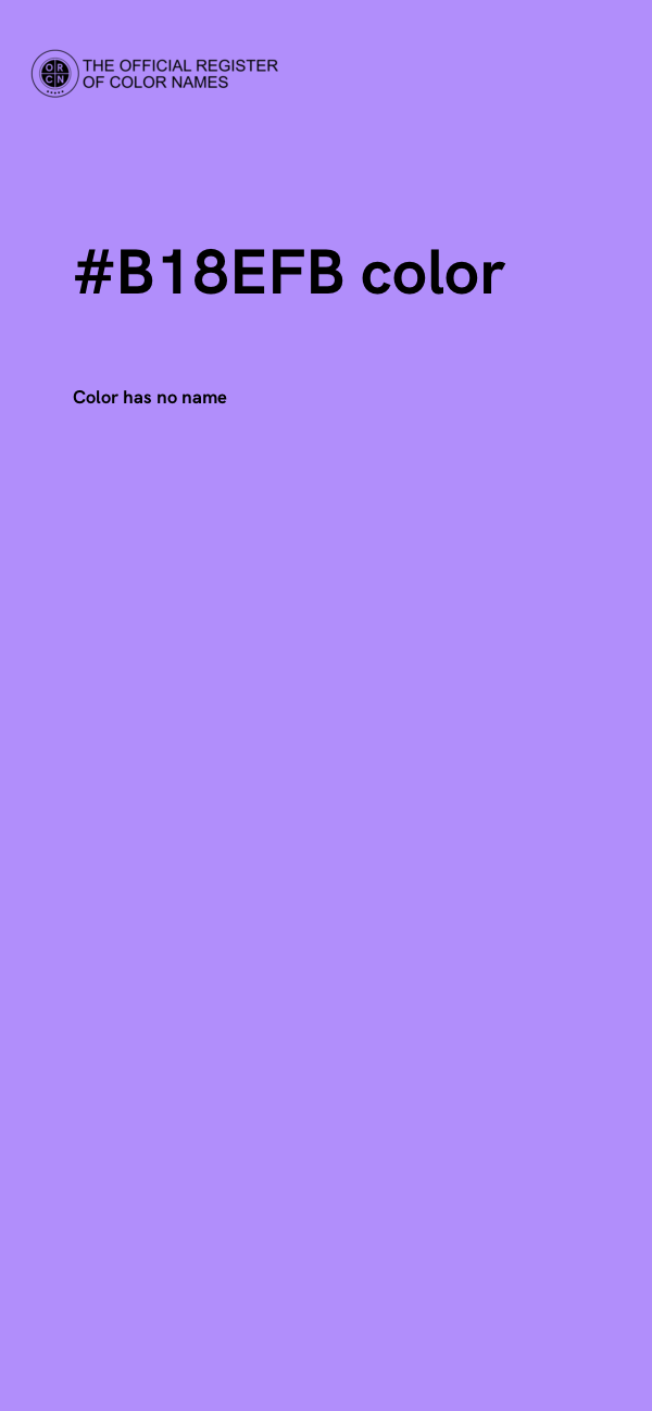 #B18EFB color image