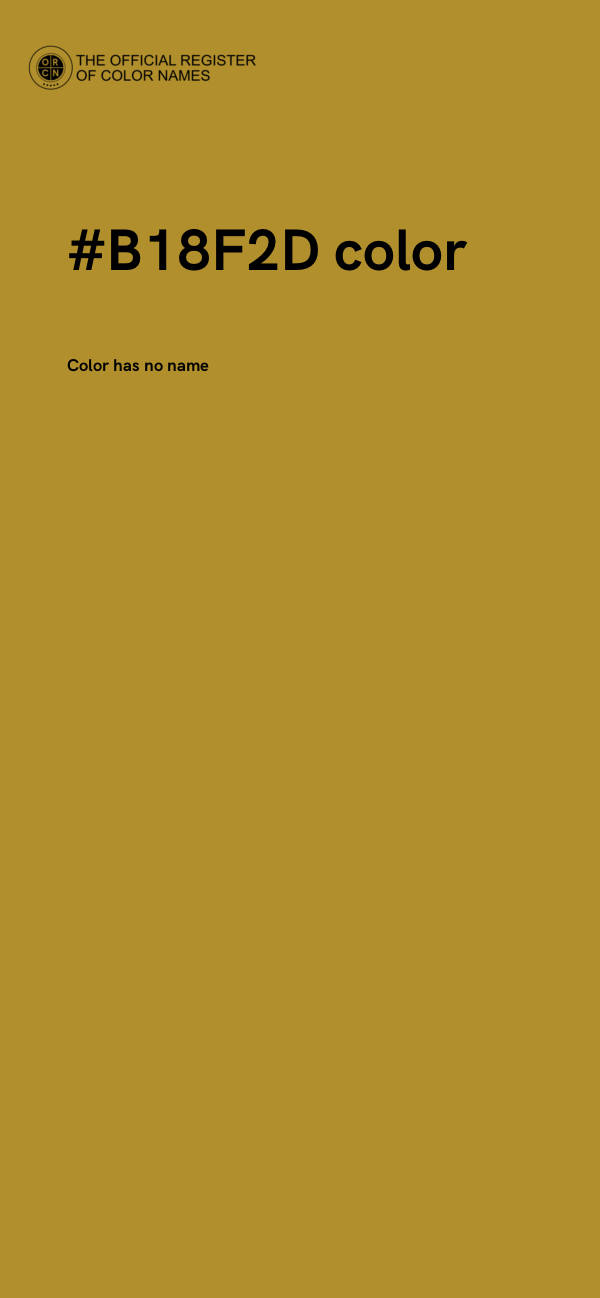 #B18F2D color image
