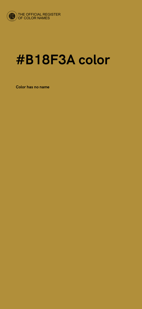 #B18F3A color image