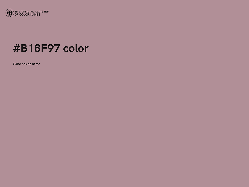 #B18F97 color image