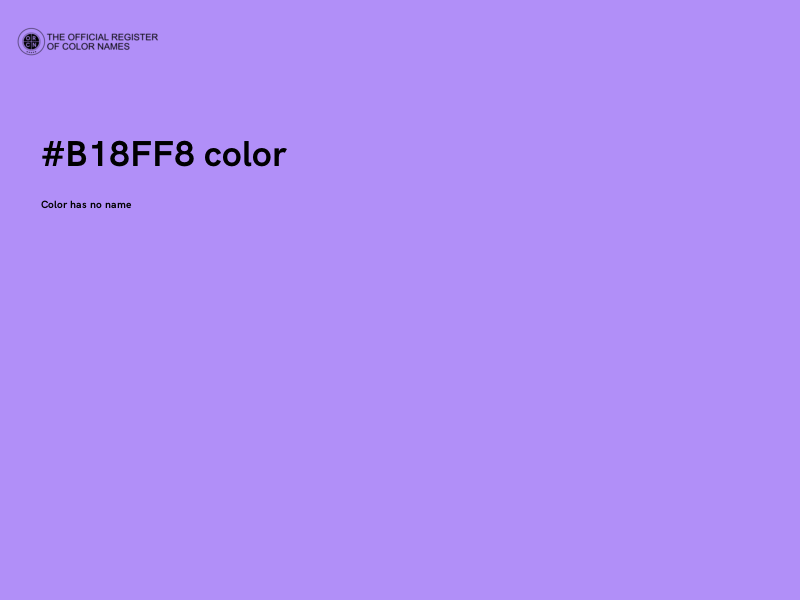#B18FF8 color image