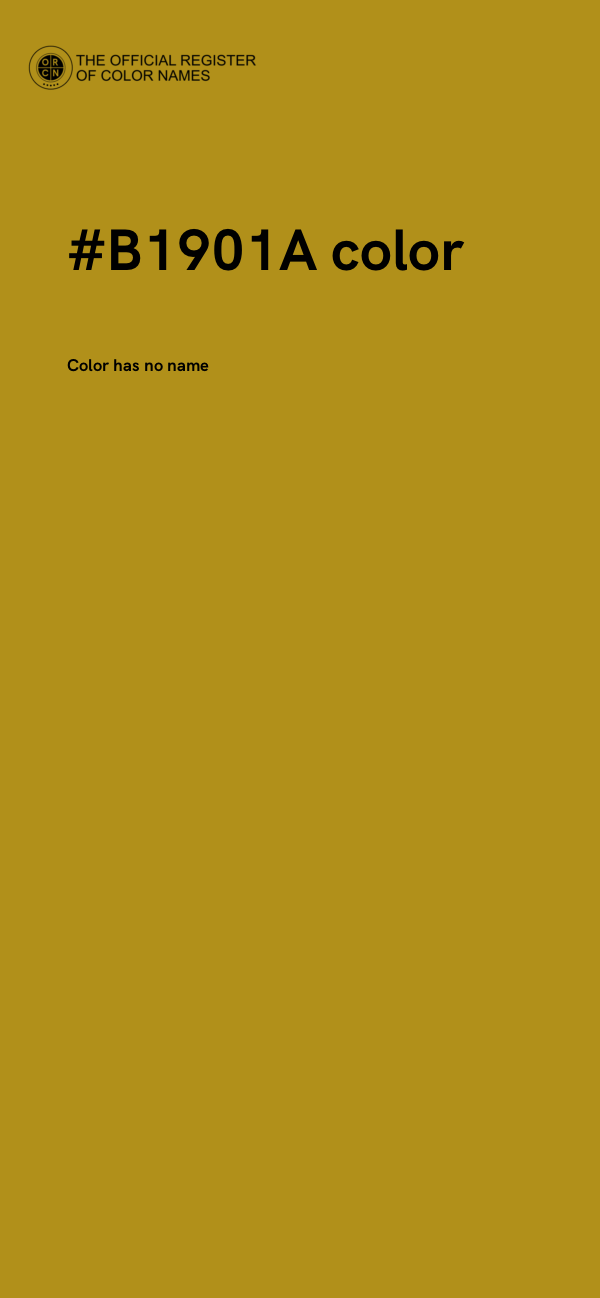 #B1901A color image