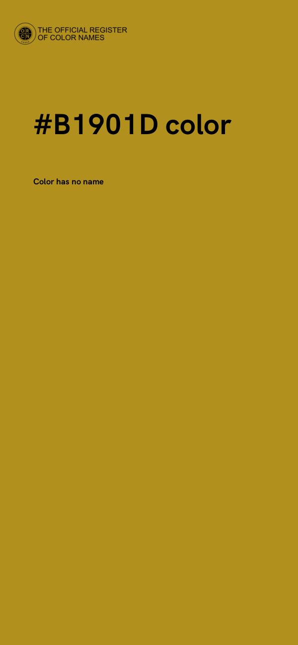 #B1901D color image