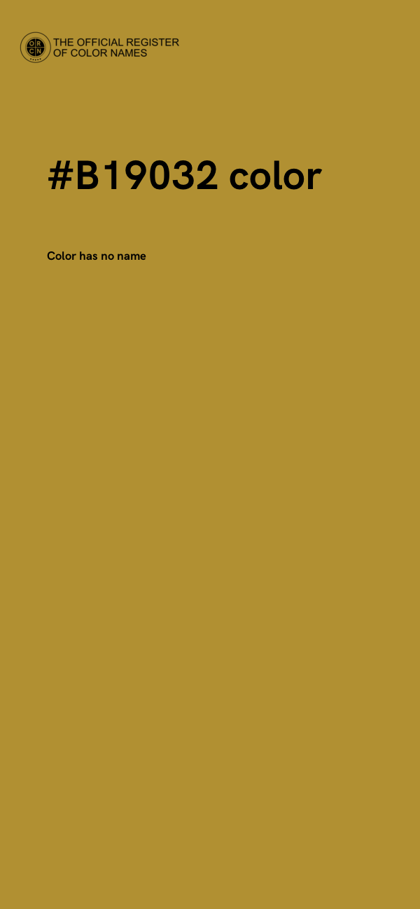#B19032 color image