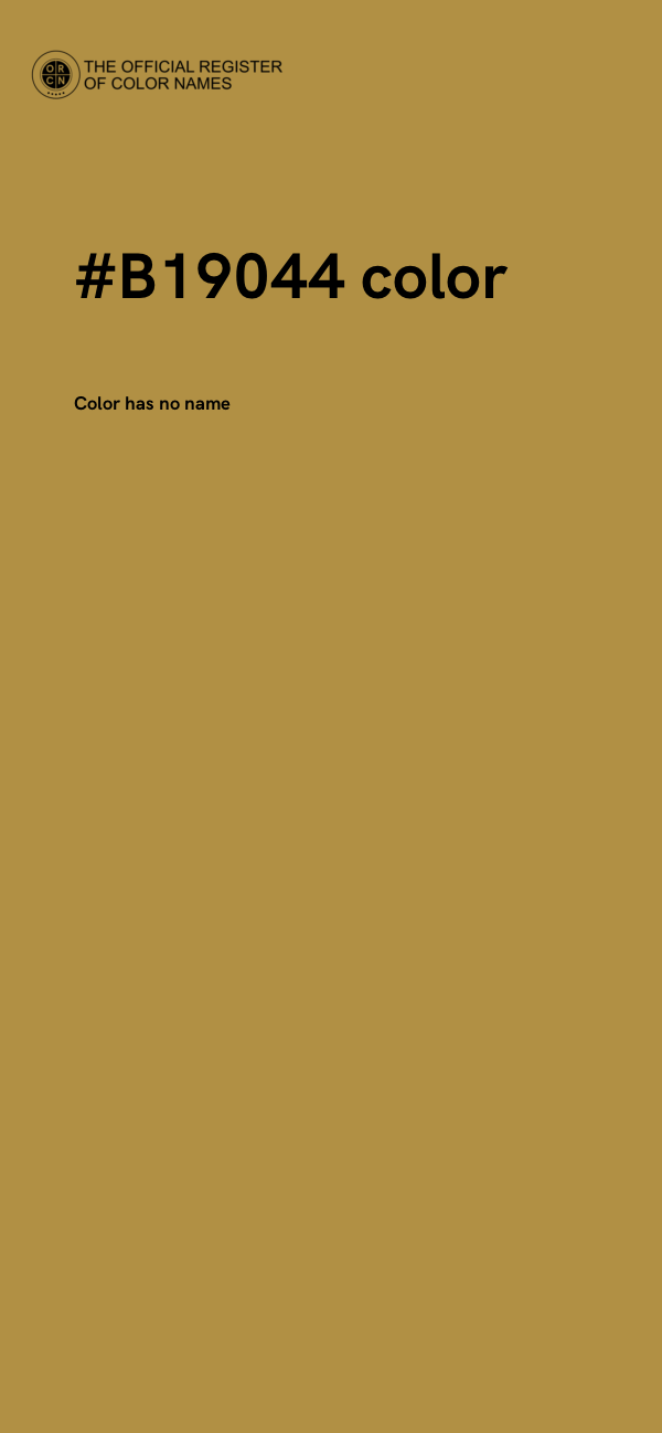 #B19044 color image