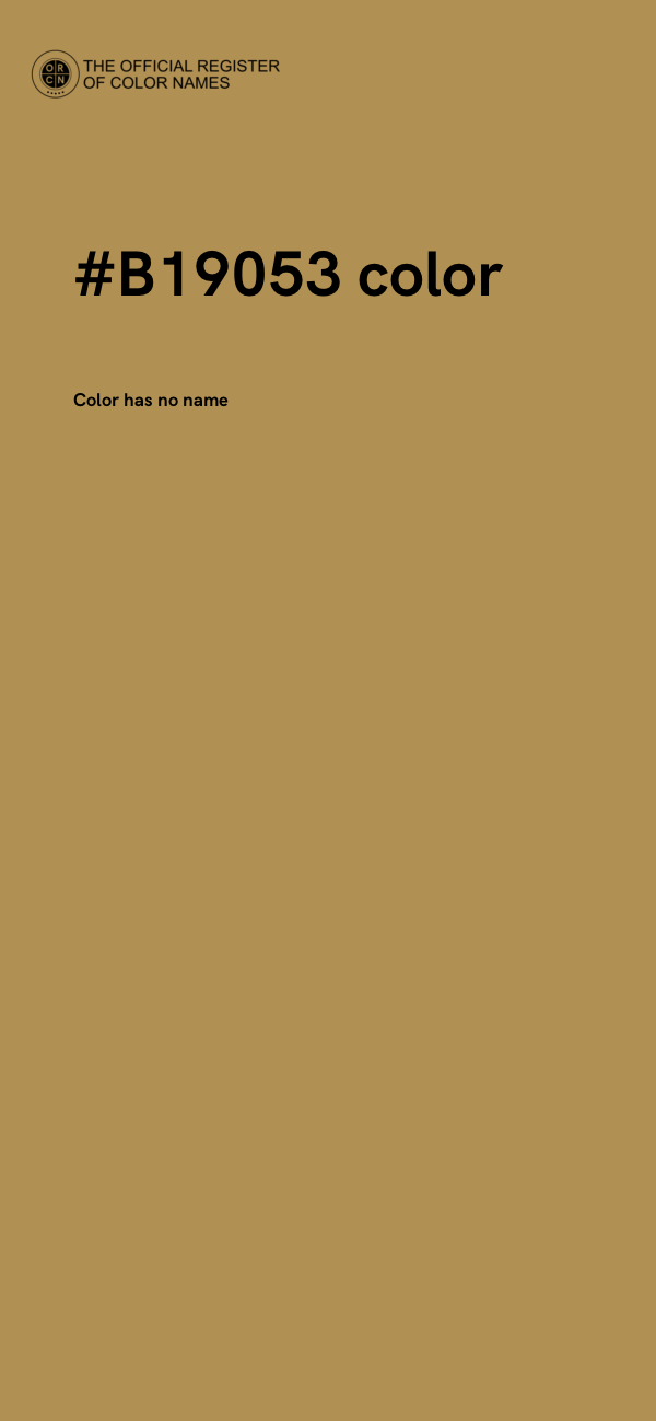#B19053 color image