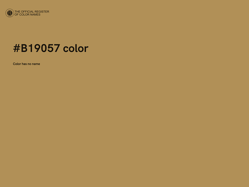 #B19057 color image