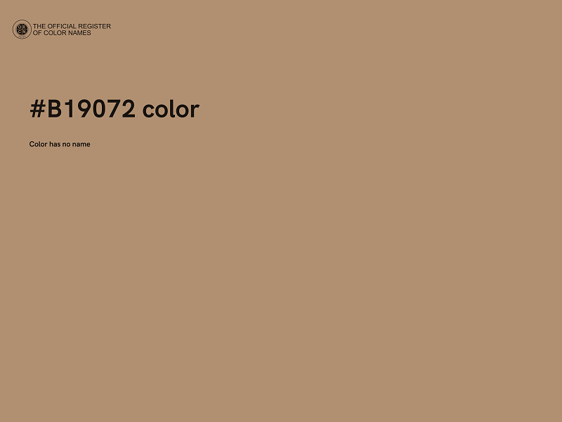 #B19072 color image