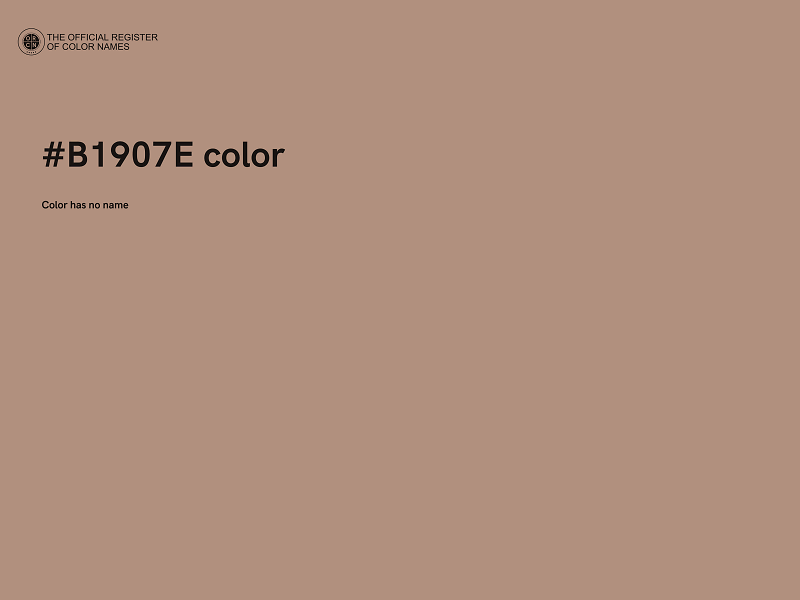 #B1907E color image