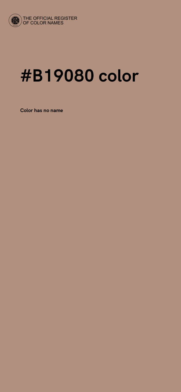 #B19080 color image