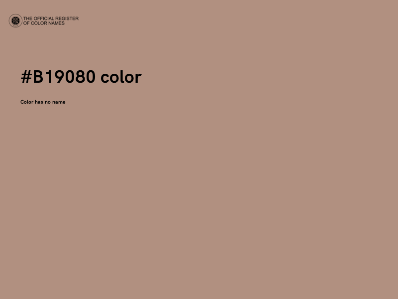 #B19080 color image