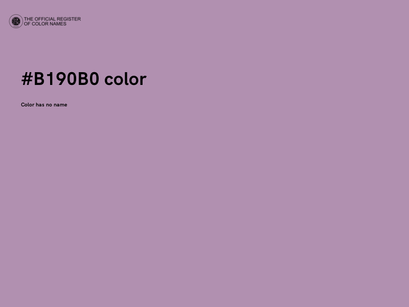 #B190B0 color image