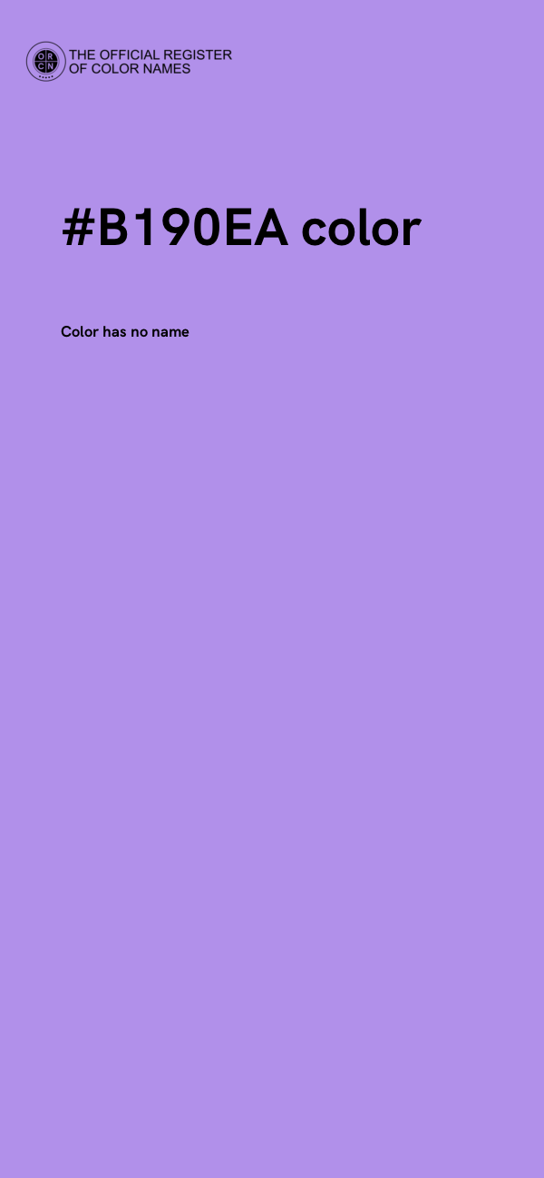 #B190EA color image