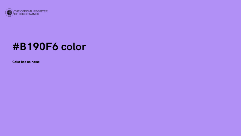 #B190F6 color image