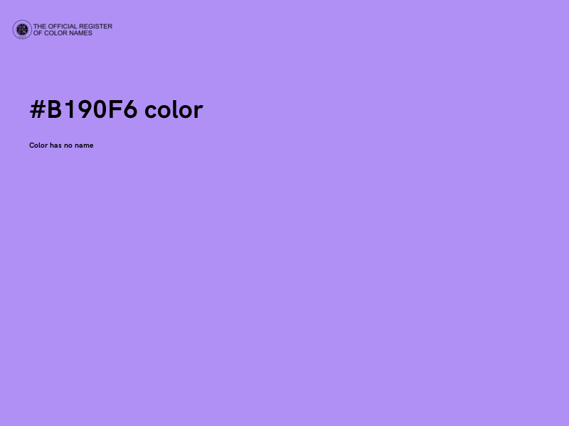 #B190F6 color image