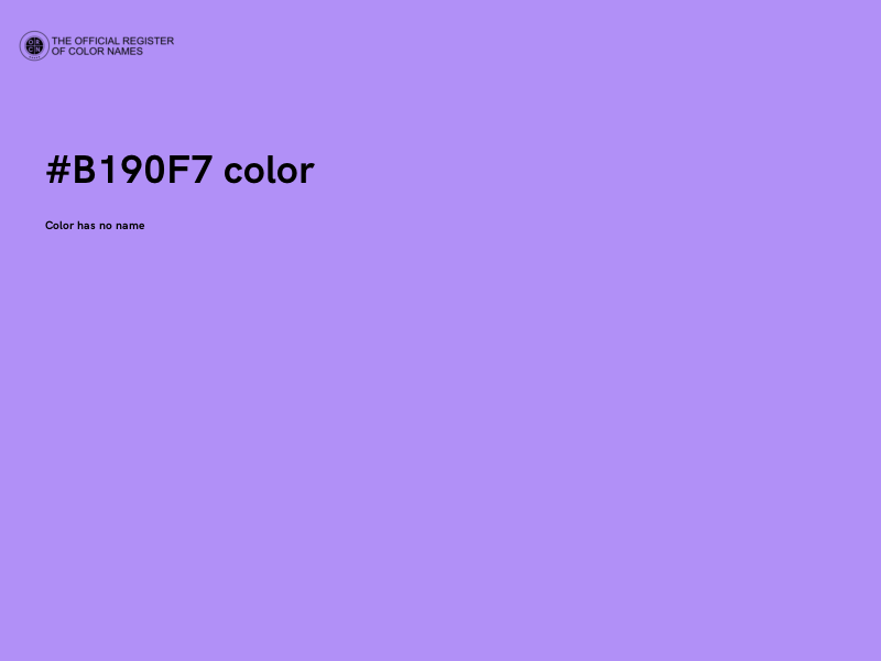 #B190F7 color image
