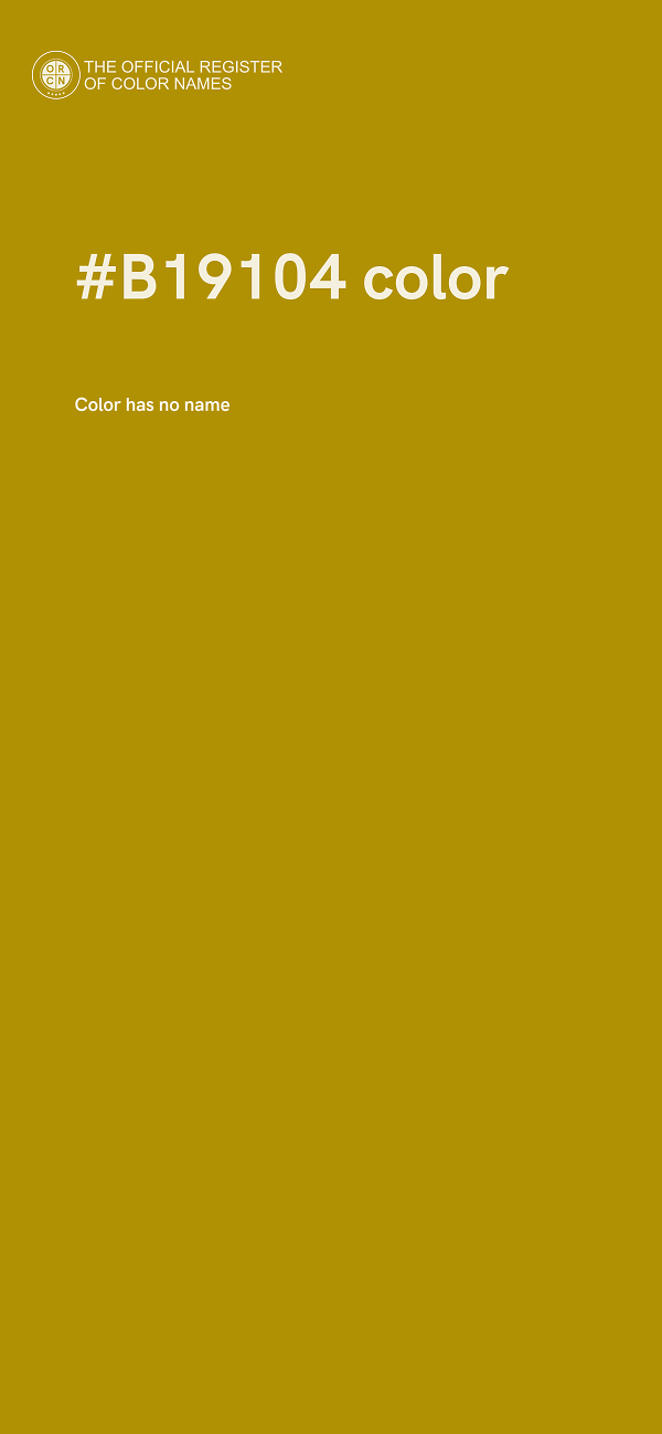 #B19104 color image