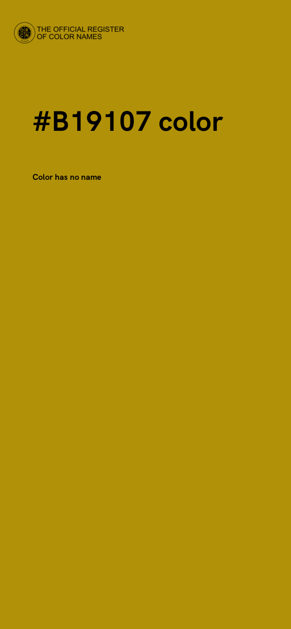 #B19107 color image