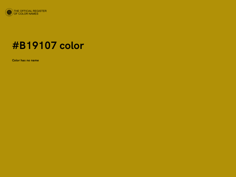 #B19107 color image