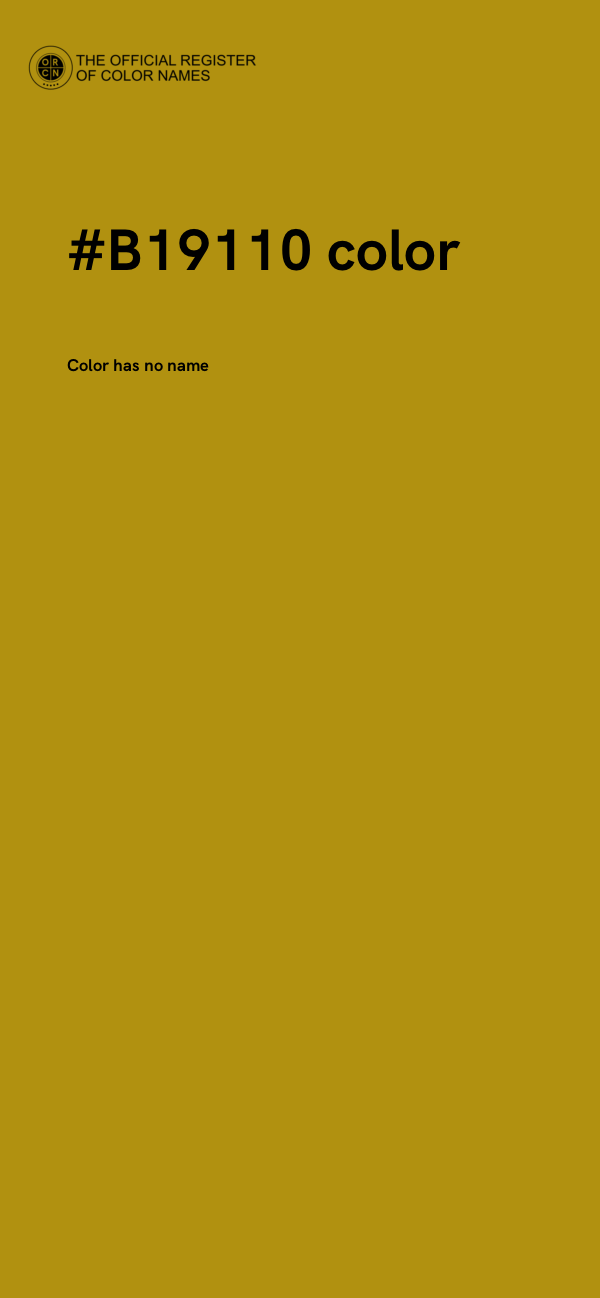 #B19110 color image