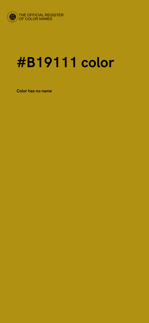#B19111 color image