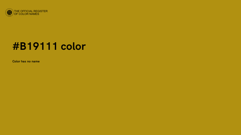 #B19111 color image