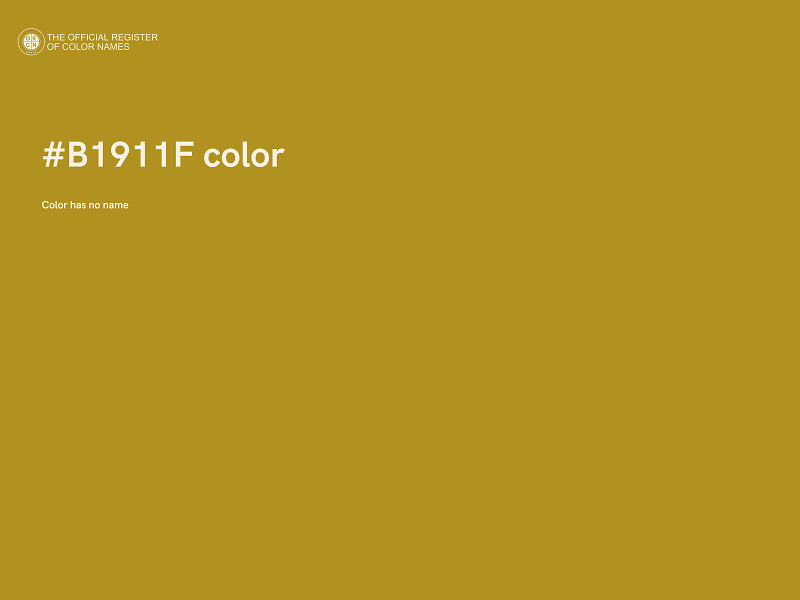 #B1911F color image