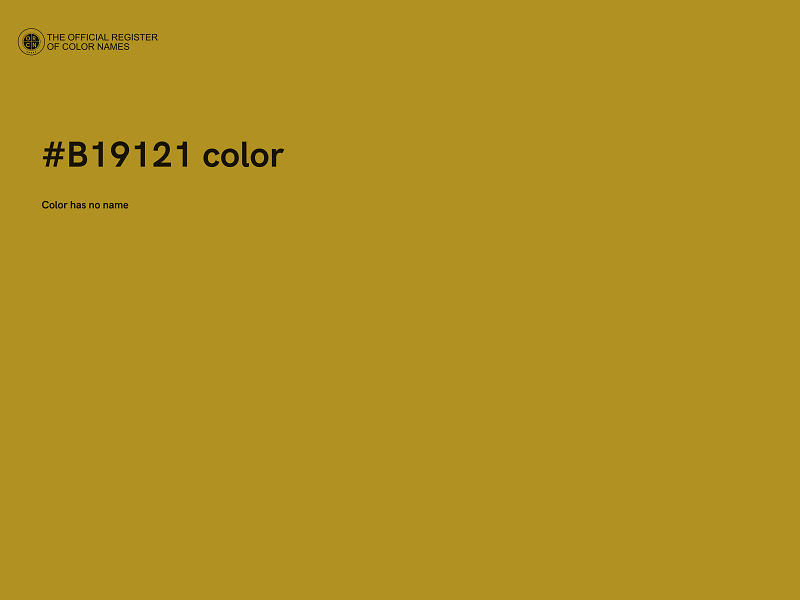 #B19121 color image