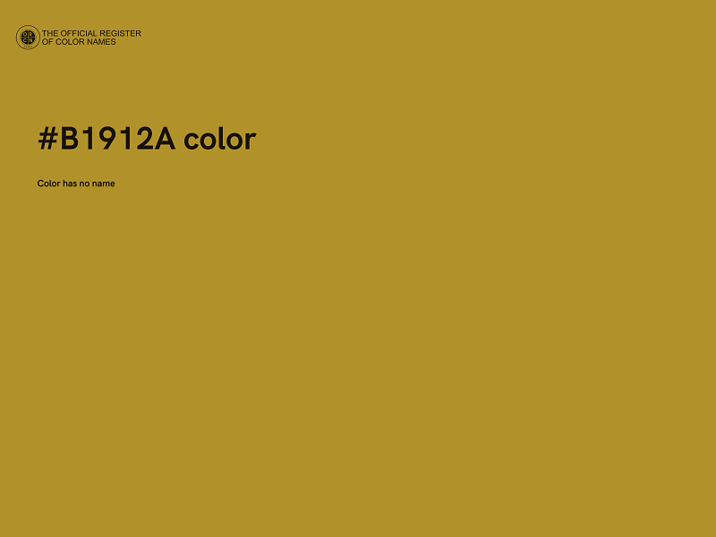 #B1912A color image