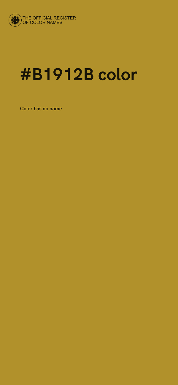 #B1912B color image